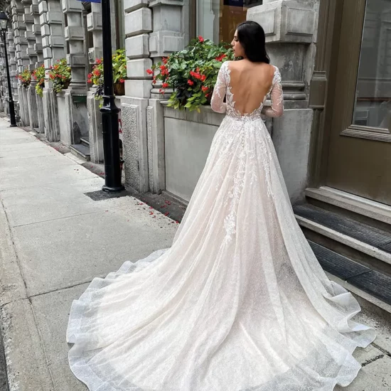Eddy K - Cersei Brautkleid Rückansicht 1