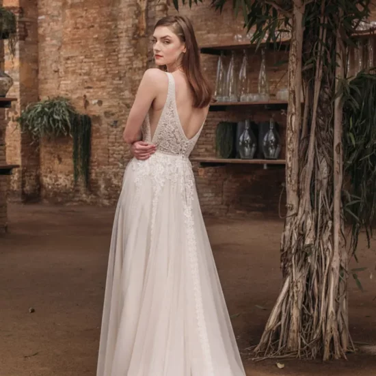 Fara Sposa - 5818 Brautkleid Rückansicht 1