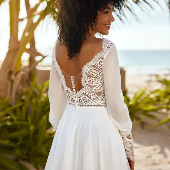 Herve Paris - Becca Brautkleid Rückansicht 1