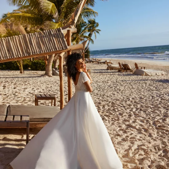 Herve Paris - Bilia Brautkleid Rückansicht 1