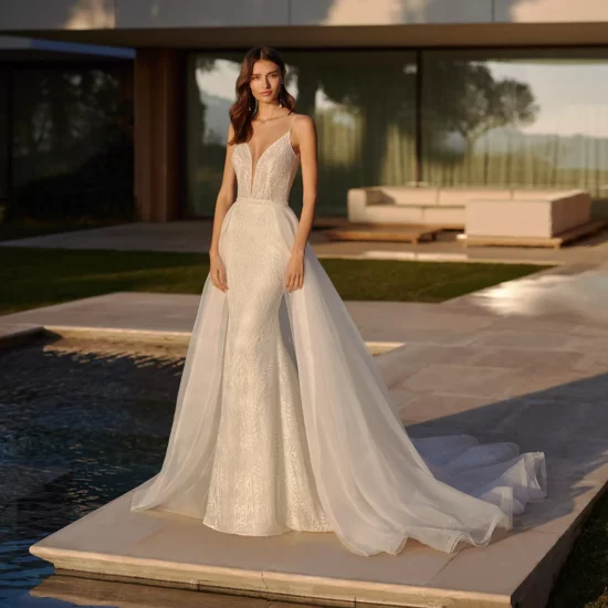 Rosa Clará - Isasi Brautkleid Vorderansicht 3