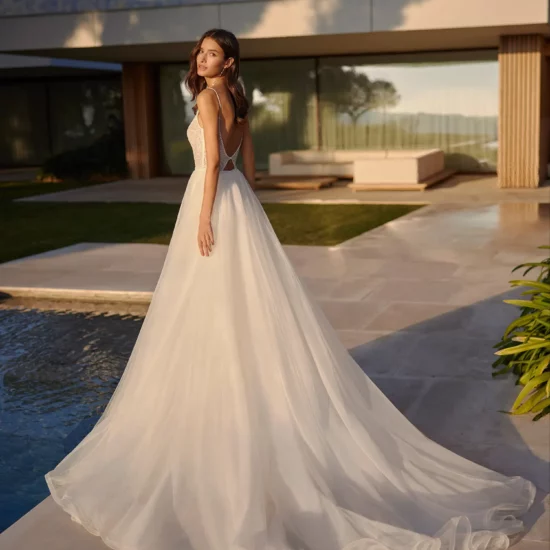 Rosa Clará - Isasi Brautkleid Rückansicht 1