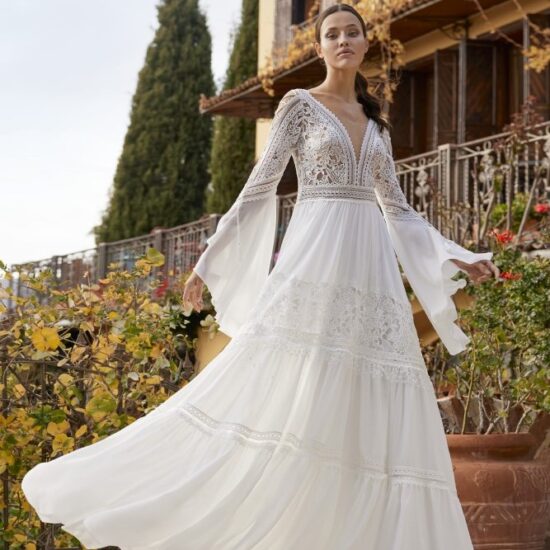Herve Paris - Adelynn Brautkleid Voderansicht 1