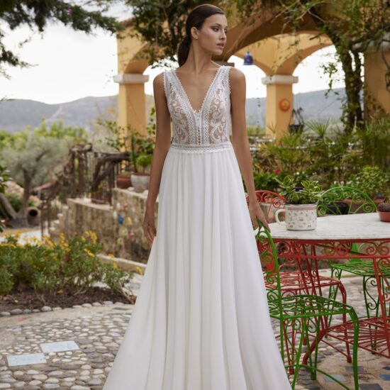 Herve Paris - Ajaccio Brautkleid Vorderansicht 1