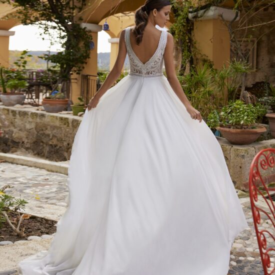 Herve Paris - Ajaccio Brautkleid Rückansicht 1