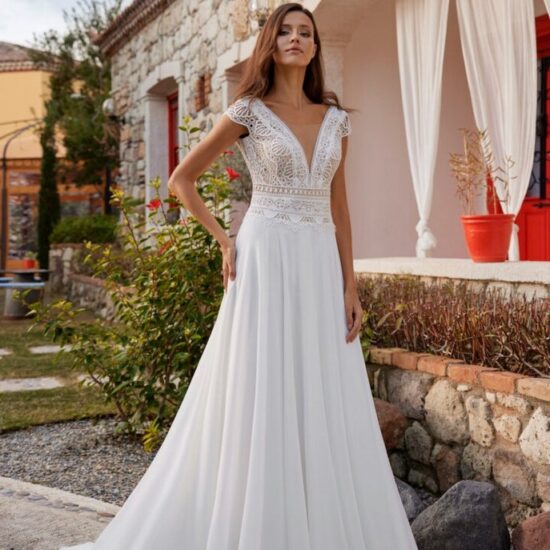 Herve Paris - Aurelie Brautkleid Vorderansicht 1