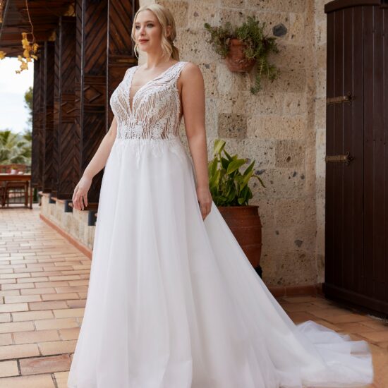 Randy Fenoli - Holly Curve Brautkleid Vorderansicht 1