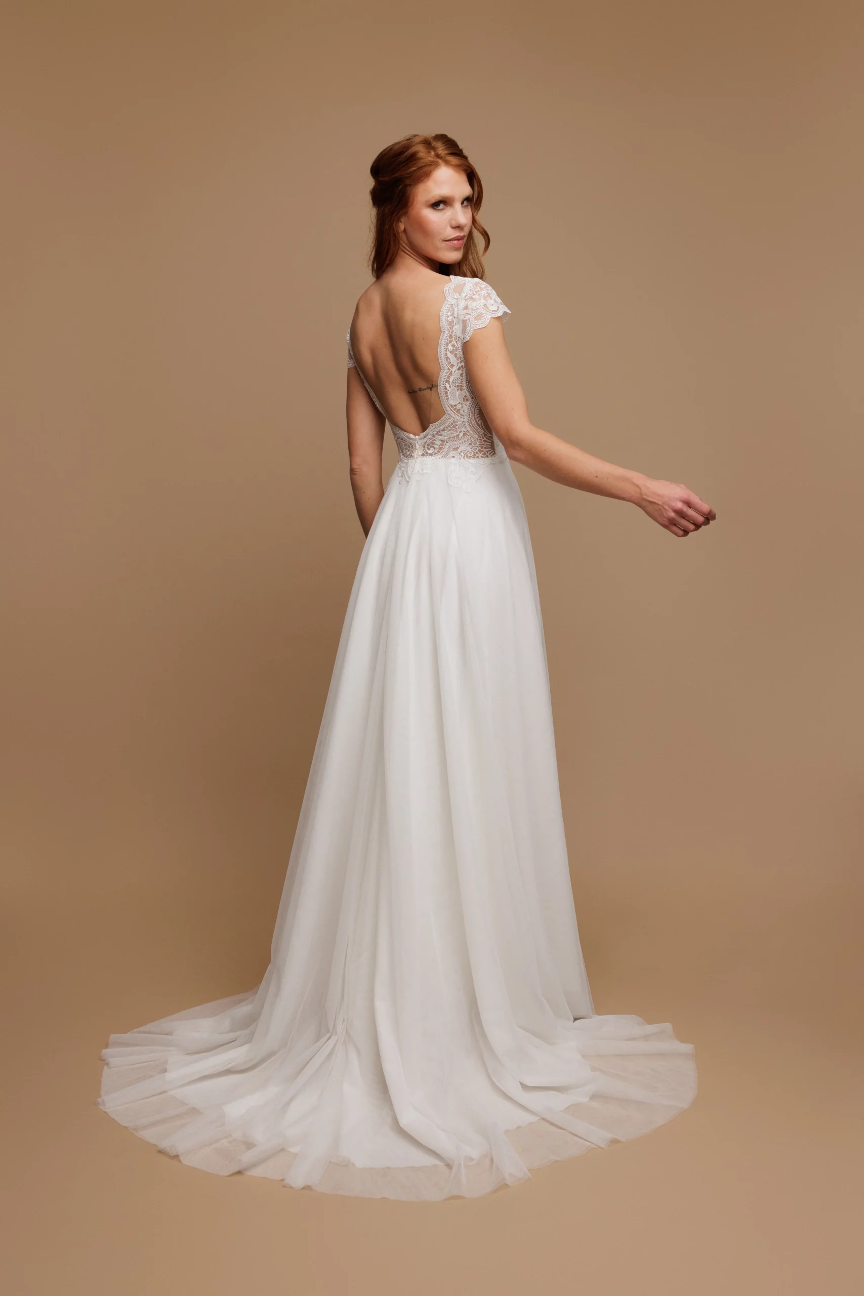 Brautkleid Carter von Herve Paris – Rücken