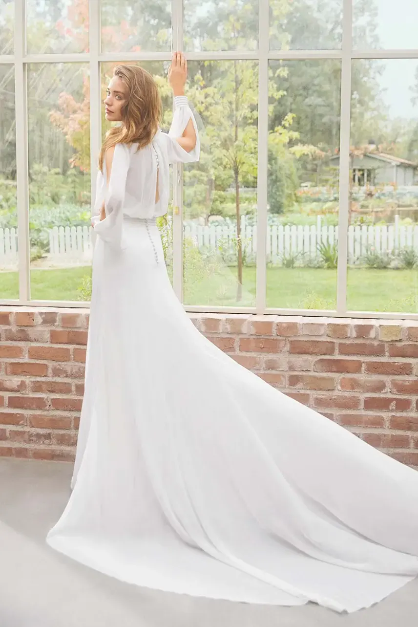 Brautkleid Jill von Alberto Palatchi – Rückansicht