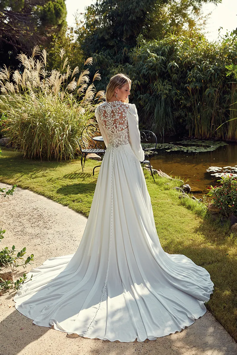 Brautkleid Bethany von Eddy K – Rückenansicht