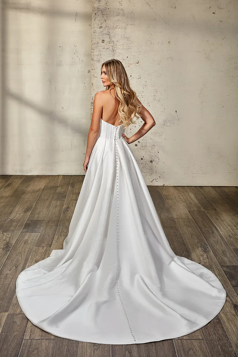 Brautkleid Nebulla von Eddy K – Rückenansicht