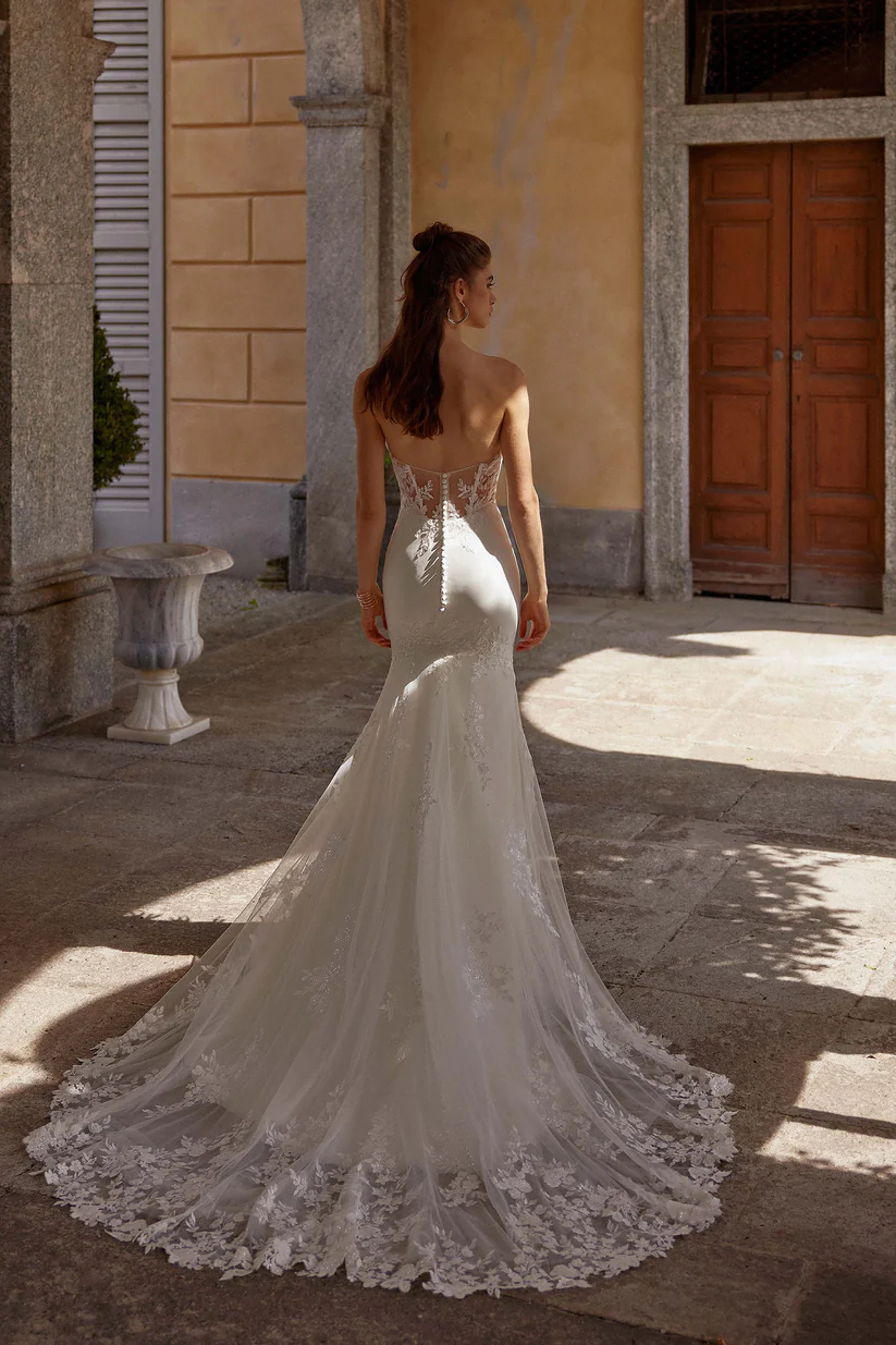 Brautkleid Ilia von Justin Alexander – Rückenansicht