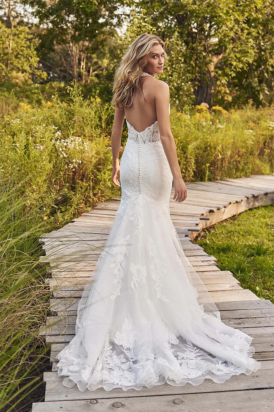 Brautkleid 66341 von Lillian West – Rückenansicht