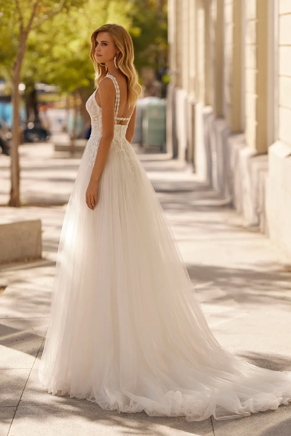 Brautkleid Silvestre von Luna Novias – Rückenansicht