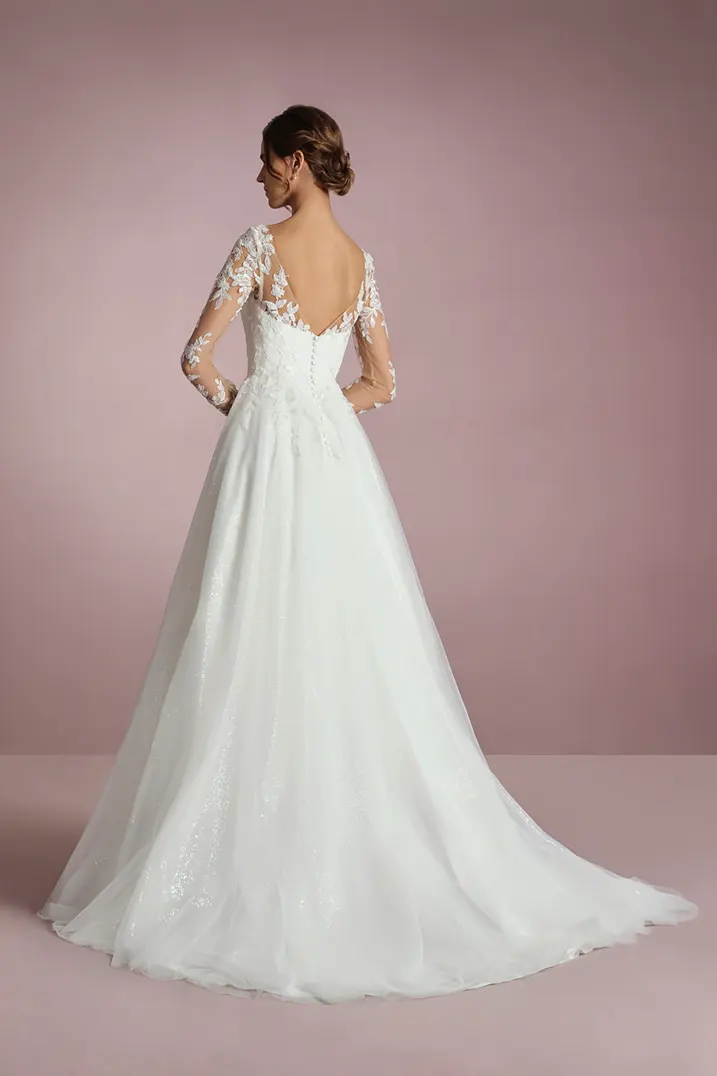 Brautkleid Kiri von White One – Rückenansicht