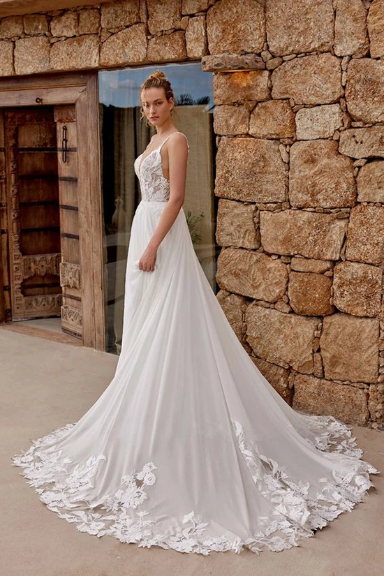 Brautkleid 66363 von Lillian West – Rückenansicht