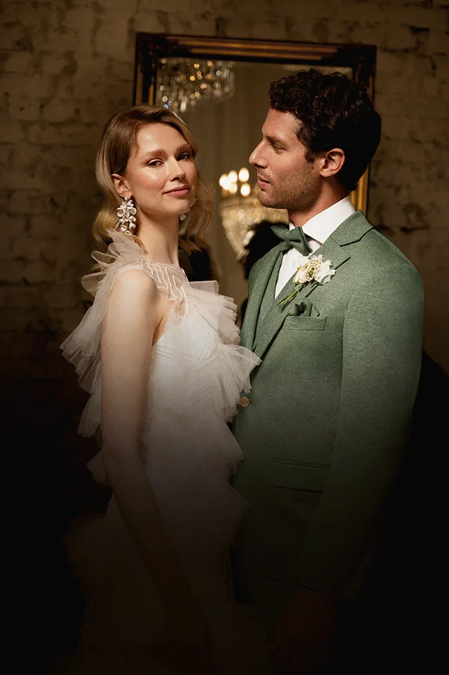 Hochzeitsanzüge Herren - Hochzeitsanzug Vintage 2025 - Look 1