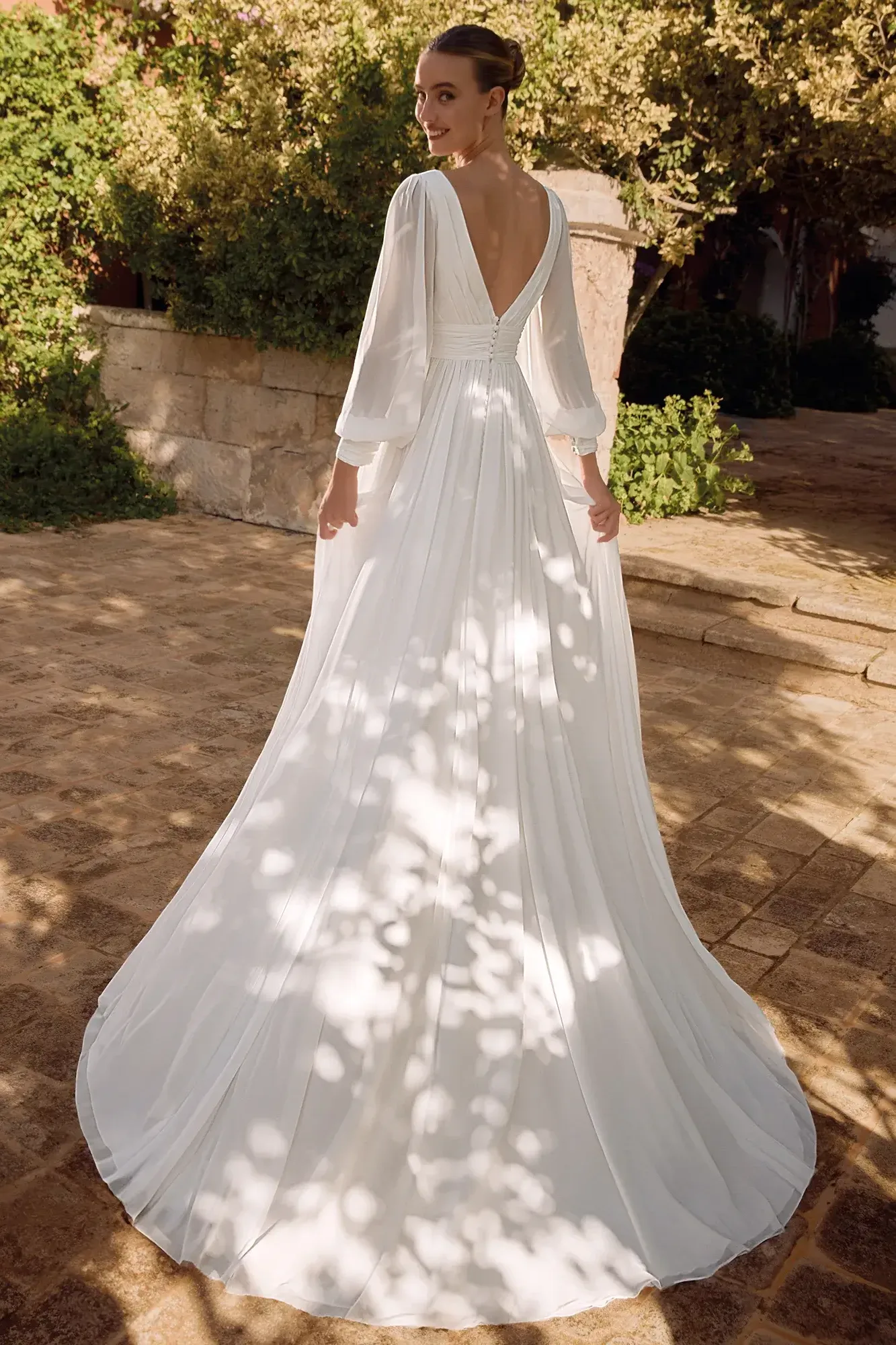 Brautkleid Modell Amber von Alberto Palatchi – Rückenansicht