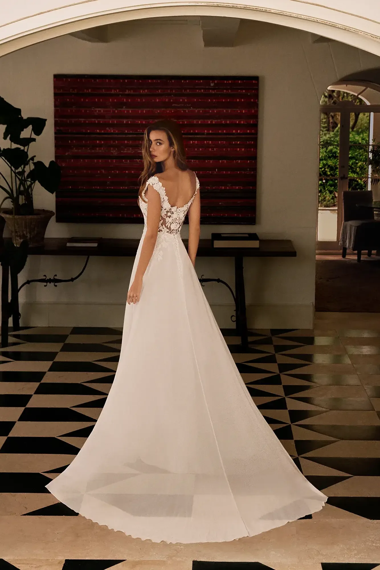 Brautkleid Modell Aida von Alberto Palatchi – Rückenansicht