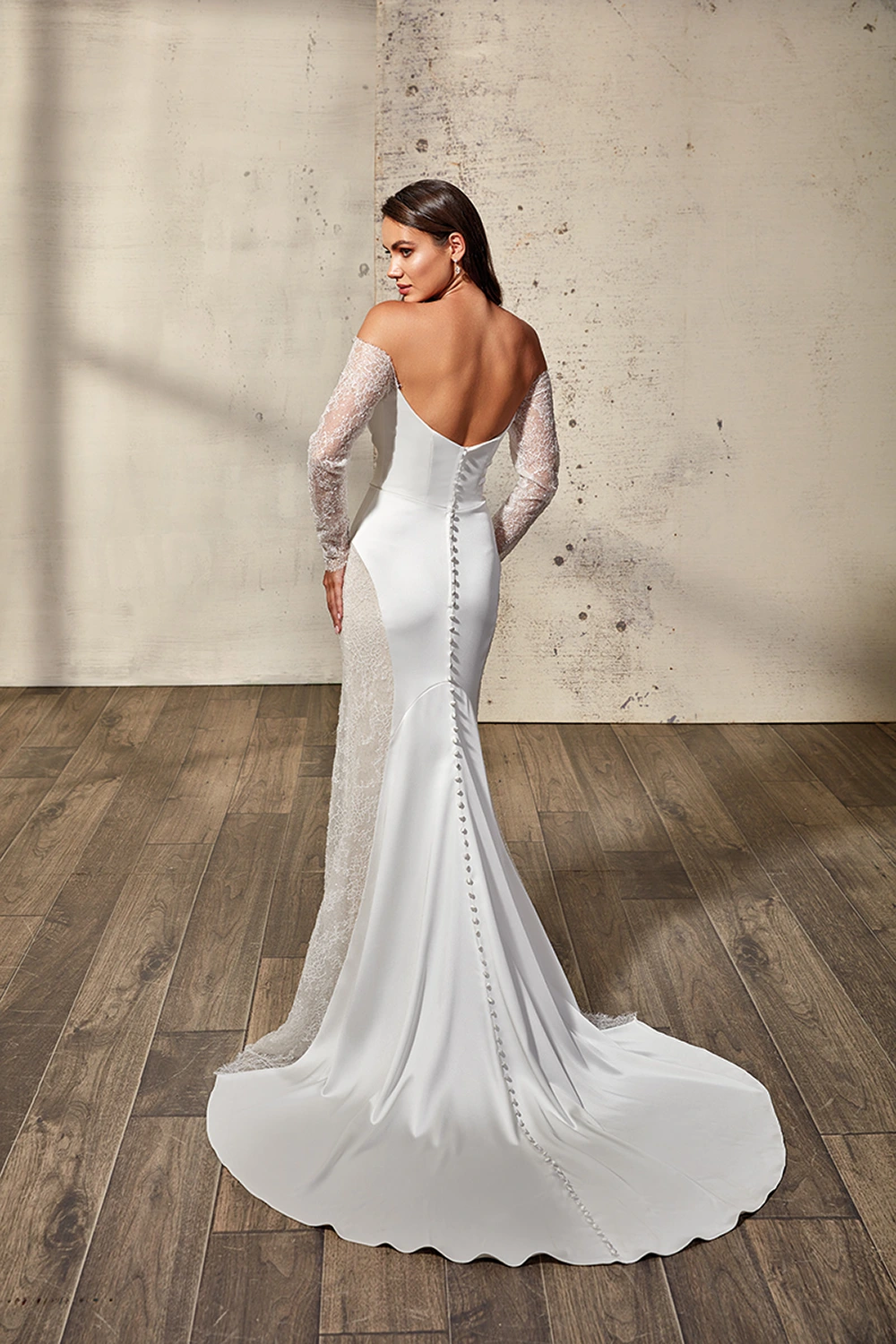 Brautkleid Modell Zinnia von Eddy K - Rückenansicht