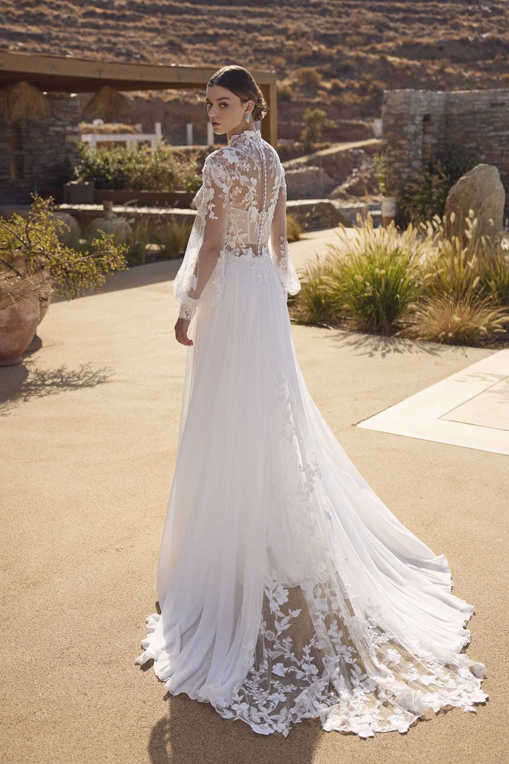 Brautkleid Modell Hemilly von Le Papillon – Rückenansicht