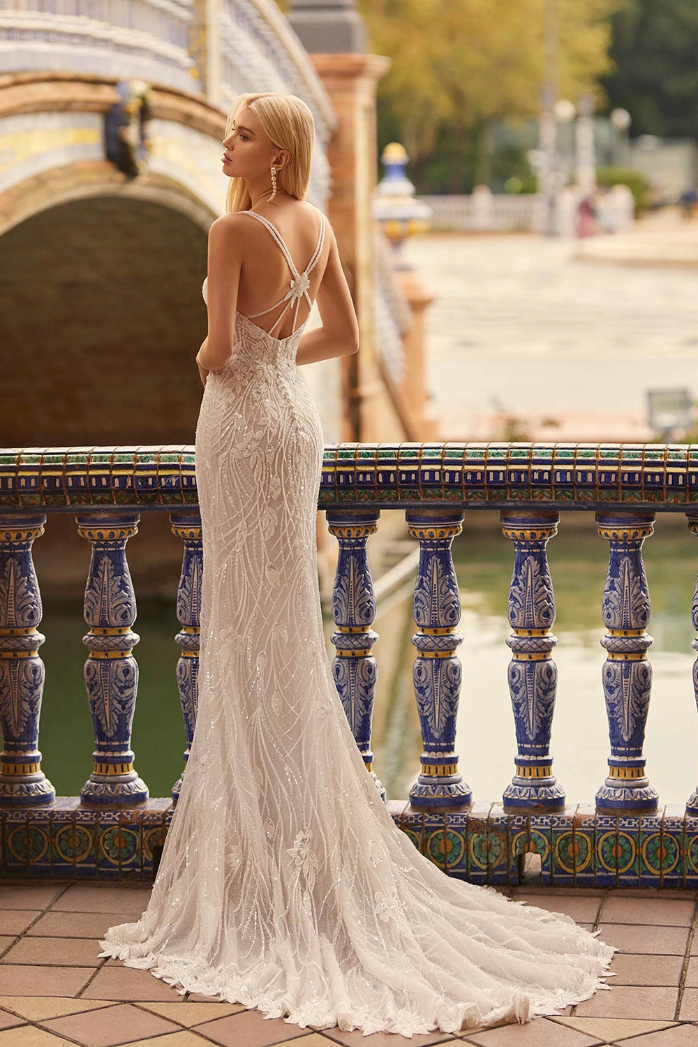 Brautkleid Modell Kariz von Aire Barcelona – Rückenansicht