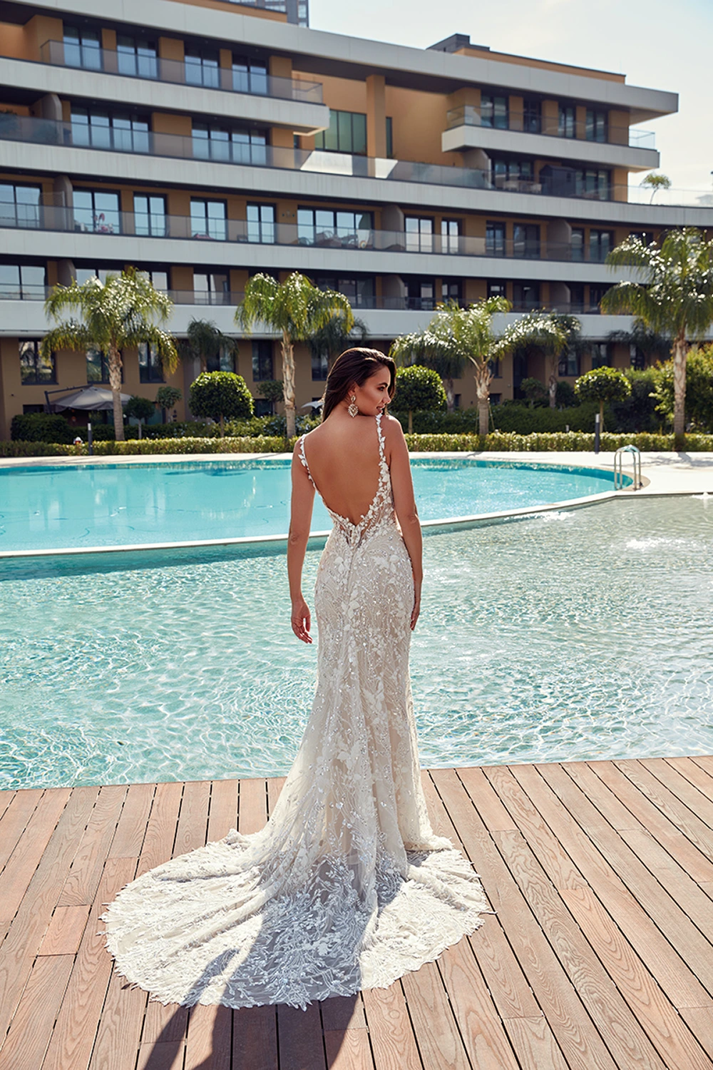 Brautkleid Modell Carter von Eddy K – Rückenansicht