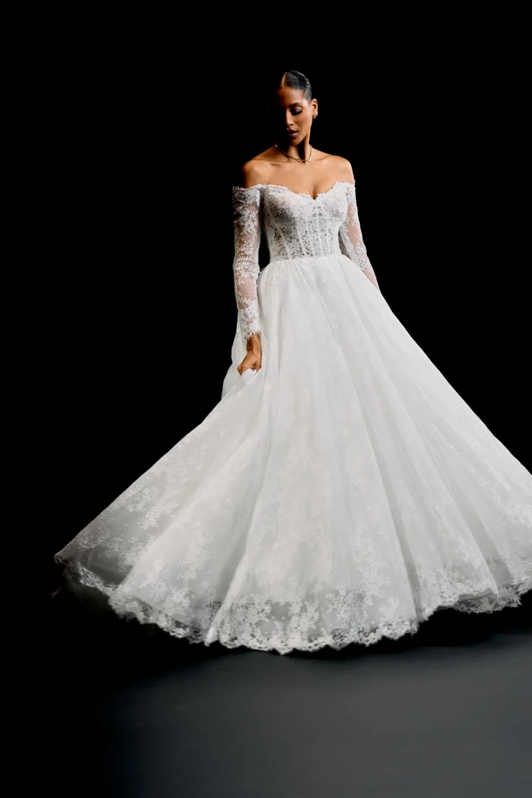 Brautkleid Modell Miyako von Justin Alexander Signature – Vorderansicht Ärmel