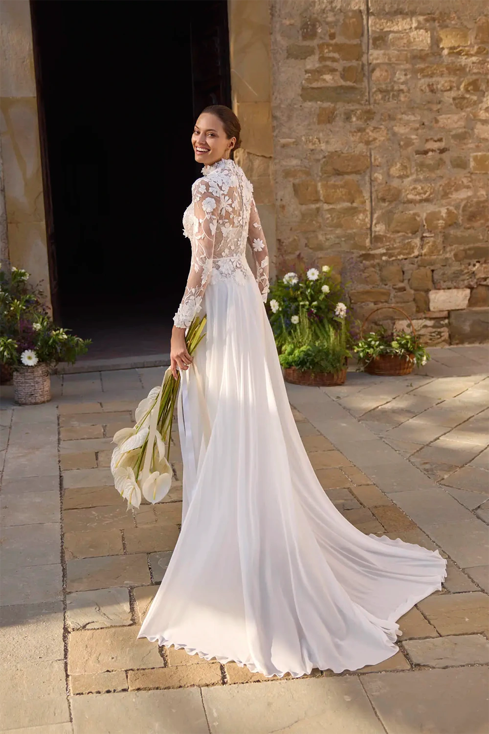 Brautkleid Modell Gaia von Modeca – Rückenansicht