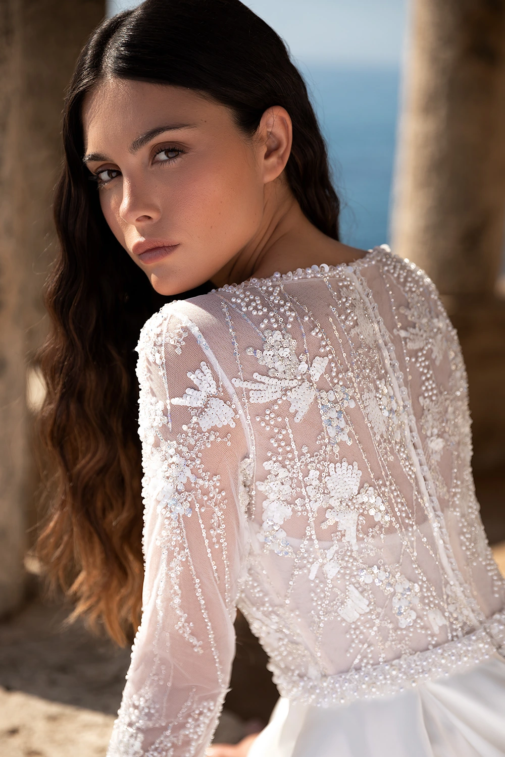 Brautkleid Modell Arin von Yedyna – Rückenansicht